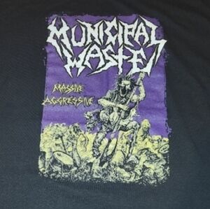 MUNICIPAL WASTE - MASSIVE AGGRESSIVE ALBUM - MENS SIZE XL